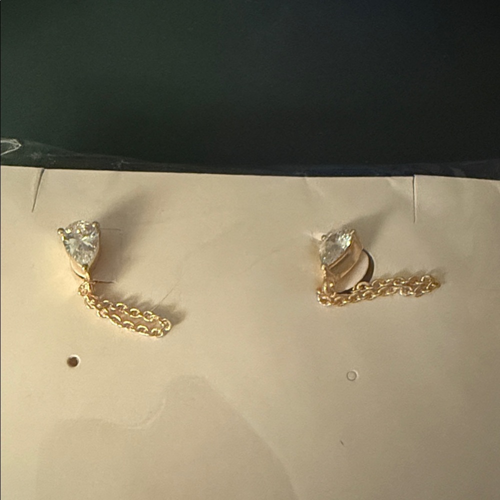 Dewdrop Chain Studs - Picture 4 of 4